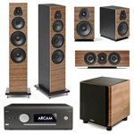 Arcam AVR30+Sonus Faber Lumina V Wood+Sonus Faber Lumina Center I Wood+Sonus Faber Lumina II Wood+Sonus Faber Gravis II Wood