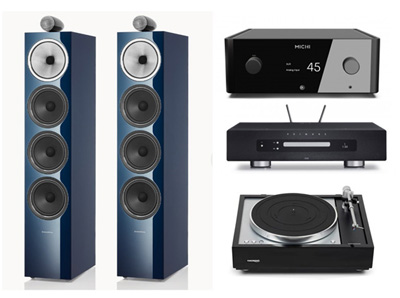 Bowers & Wilkins 702 S2 SIGNATURE+MICHI X5 Series 2+Primare cd 35 Prisma+Thorens TD 1601 